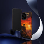 Western Sunset Cowboy Phone Case | Rugged Protective Cover