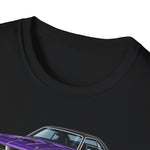 1970 Cuda purple car T-Shirt | Classic Muscle Car Tee