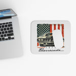1971 Barracuda Mouse Pad Classic Muscle Car Cuda USA Flag Desk Mat