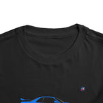 Toddler Skyline R34 GTR Blue Car T-Shirt, Retro Graphic Tee