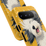 Sheepdog Hair Flip Phone Case Funny Dog Lover Gift