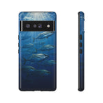 Amberjack School Phone Case, Open Water Sunlight Tough Cover