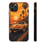 Orange Corvette C3 Stingray Sunset Palms Phone Case