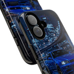 Skyline GT-R R34 Bayside Blue Tokyo Night Art Tough Phone Case
