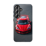 Red C8 Z06 Track Wing Tough Phone Case Cover Gift Art