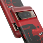Red Mustang Art Phone Case, GT500 American Muscle Car Tough Cover