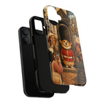 Corgi Royal Guard phone case | Cute British corgi soldier illustration