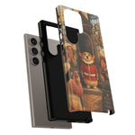 Corgi Royal Guard phone case | Cute British corgi soldier illustration