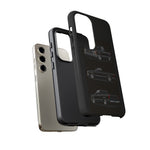 Black Silverado Classic Pickup Tough Phone Case for Chevy Truck Fans