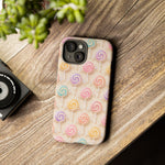 Pastel Swirl Lollipops Tough Case | Candy Pattern Phone Cover
