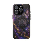 French Bulldog Galaxy Marble Art Tough Phone Case