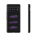 MK4 Supra Phone Case Purple, Three-View Vector Cover