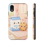 Milk Cookie Phone Case Cute Food Kawaii Tough Cover Gift Art