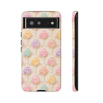 Pastel Swirl Lollipops Tough Case | Candy Pattern Phone Cover