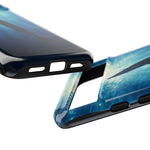 Barracuda Silhouette Phone Case, Sunlit Marine Art Tough Cover
