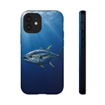 Yellowfin Tuna Phone Case, Deep Blue Water Tough Cover, Gift