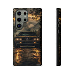 77 Trans Am Phone Case, Black Gold Muscle Car Foggy Backroad Cover