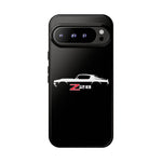 1970 Camaro Z28 White Silhouette Tough Phone Case Cover Gift