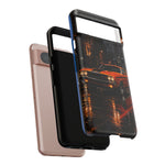Challenger RT Phone Case, Rainy City Night Muscle Car Tough Cover