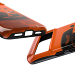 Orange Mustang Art Phone Case, GT500 American Muscle Car Tough Cover for Male