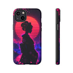 Neon Geisha Silhouette Phone Case | Tough Cover