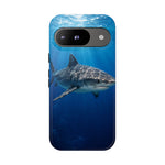 Tiger Shark Phone Case, Dappled Blue Water Tough Cover