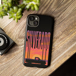 Silverado sunset truck Phone Case | Retro pickup silhouette