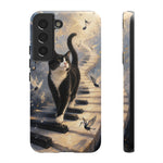 Piano Cat walking on keys Tough Case | Phone cover, musical cat art