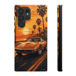 Orange Corvette C3 Stingray Sunset Palms Phone Case