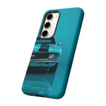 Muscle Car Phone Case Teal 69 Camaro SS, Retro Classic Cover, Guys Gift