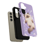 Ragdoll Sleepy Blue Eyes Kawaii Cat Art Tough Phone Case