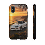 Supra MK4 Super White Targa Coastal Art Tough Phone Case