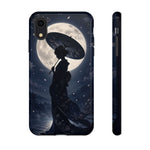 Geisha Parasol Moonlight Art Tough Phone Case