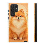 Pomeranian Tiny Fox Fluffy Art Tough Phone Case
