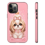 Shih Tzu Princess Kawaii Chibi Puppy Pet Dog Art Tough Phone Case