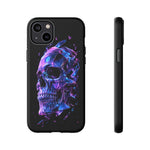 Holographic Skull Phone Case, Shattered Glass Iridescent Cover