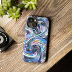 Chrome Metallic Swirl  Art Tough Phone Case