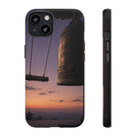 Temple Bell Sunset Phone Case Japan Zen Tough Case
