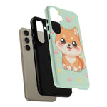 Shiba Inu Kawaii Chibi Smile Pet Dog Art Tough Phone Case