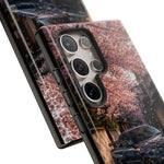 Cherry Blossom Street Scene R34 Skyline GTR Tough Case | Car Photo Cover