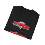 1955 Fairlane Sunliner Classic Car T-Shirt | Vintage Red Convertible