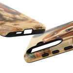 Guilty Basset Hound Phone Case, Muddy Watercolor Art Cover