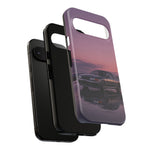 Sunset Skyline GT-R R32 phone case | car reflection, purple dusk