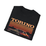 Torino Retro Sunset Car T-Shirt Classic Muscle Graphic Tee