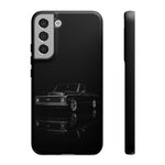 Black Classic C10 Truck Phone Case | Vintage Pickup Reflection, Minimal Auto Design