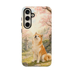 Akita under Cherry Blossoms Dog Breed Phone Case