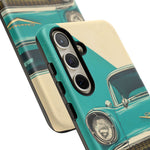 1957 Bel Air Turquoise Retro Tough Phone Case Classic Car Art Cover