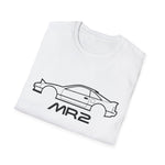1991 MR2 SW20 Black Outline Silhouette Emblem Classic Car T-Shirt Fan Gift