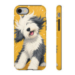 Sheepdog Hair Flip Phone Case Funny Dog Lover Gift