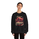 1986 Toyota Supra Crewneck Sweatshirt JDM Retro Japanese Skyline Style